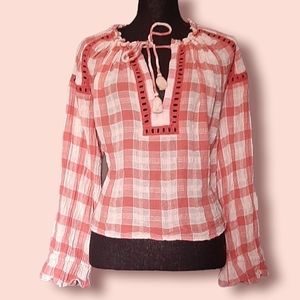 Free People Crop Hobo Blouse